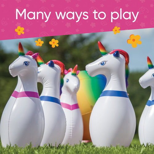 Hearthsong Inflatable Unicorn Bowling & Reviews Wayfair